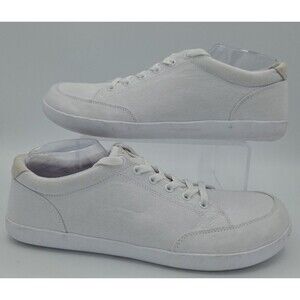 Splay Freestyle 2.0 Men 12 White Barefoot Canvas Shoes Sneakers Minimalist EUC